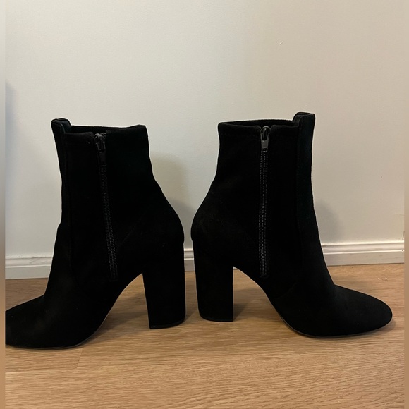 Aurella, Block heel black suede boot *LIKE NEW - Picture 2 of 4